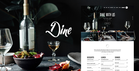 Download Dine - Elegant Restaurant WordPress Theme Free