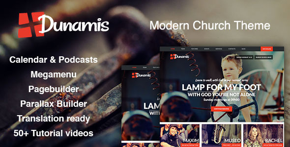 Download Dunamis v.1.5 - Modern Church theme Free