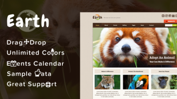Download Earth - Eco/Environmental NonProfit WordPress Theme Free