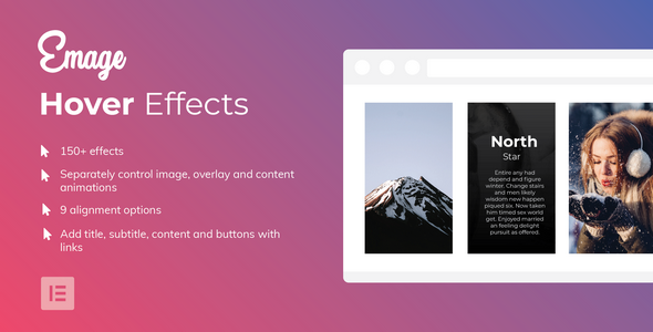 Download Emage Image Hover Effects for Elementor Page Builder - Free Wordpress Plugin