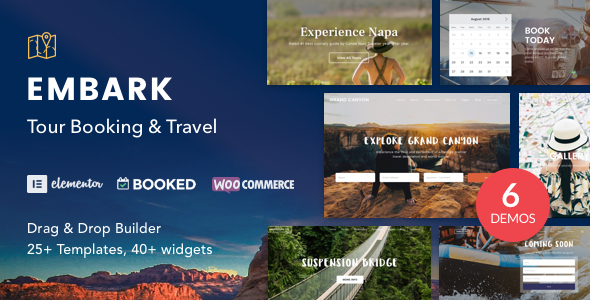 Download Embark  – Tour Booking & Travel WordPress Theme Free