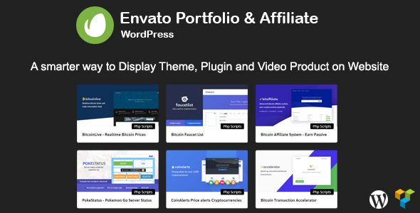 Download Envato Portfolio and Affiliate for WordPress  - Free Wordpress Plugin