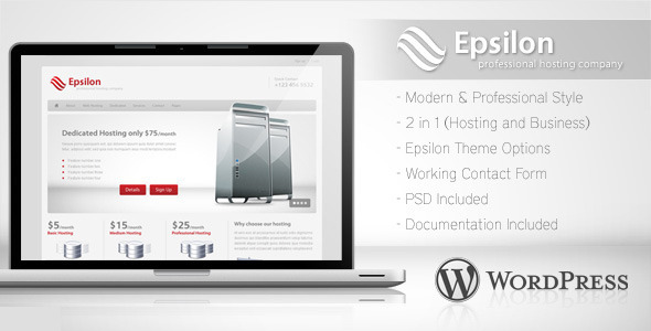 Download Epsilon - Hosting and Business Wordpress Theme Free