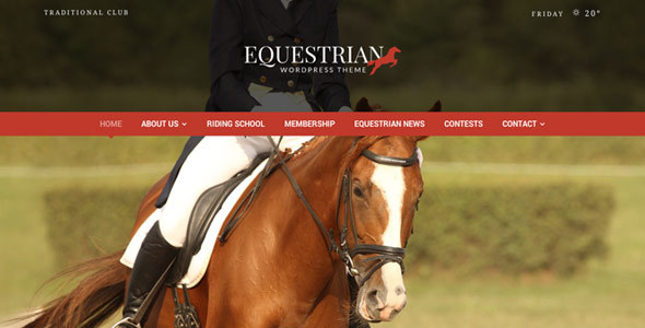 Download Equestrian v.3.0 – Horses and Stables WordPress Theme Free