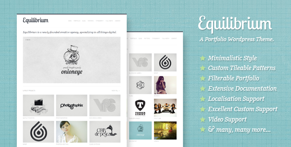 Download Equilibrium - Clean and Modern WP Portfolio Theme Free