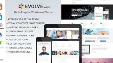 Download Evolve v.5.5.2 - Multipurpose WordPress Theme Free