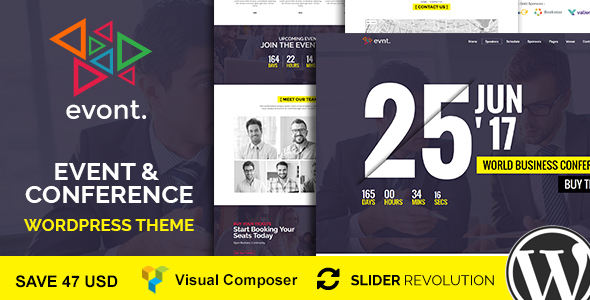 Download Evont - Event And Conference WordPress Theme Free