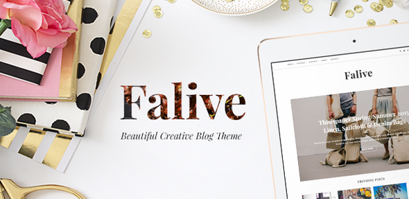 Download Falive - Beautiful Creative & Fashion Blog Theme Free