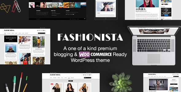 Download Fashionista  – Responsive WordPress Blog & Shop Theme Free