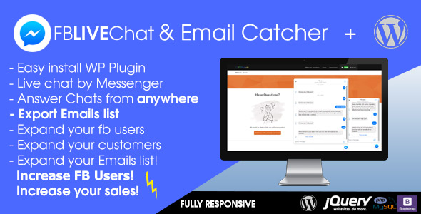 Download FBLiveChat Increase SALES The ULTIMATE NEW Messenger for WP   – Free WordPress Plugin