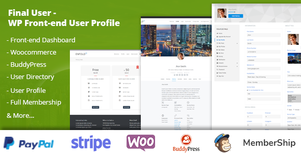 Download Final User  WP Front-end User Profiles – Free WordPress Plugin
