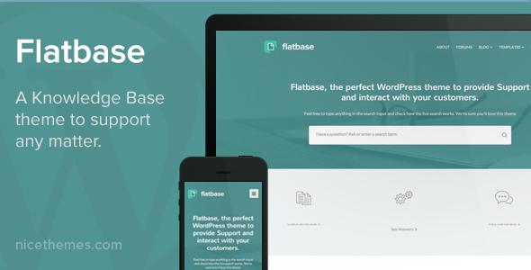 Download Flatbase - A responsive Knowledge Base/Wiki Theme Free