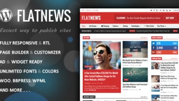 Download FlatNews - Responsive Magazine WordPress Theme Free