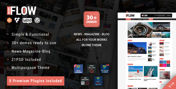 Download Flow News – Magazine and Blog WordPress Theme Free