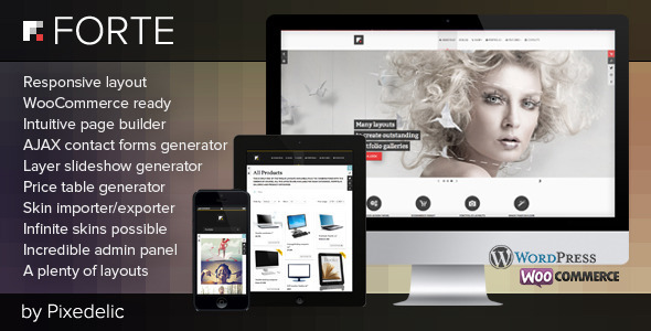 Download Forte - Multipurpose WP Theme (WooCommerce Ready) Free