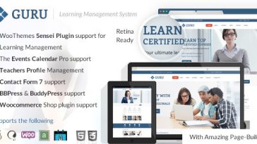 Download Guru v.4.9.4 - Learning Management WordPress Theme Free