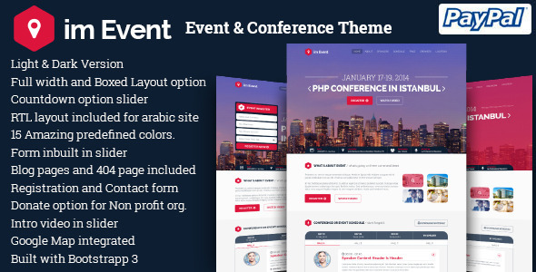 Download im Event v.3.1.9 - Event & Conference WordPress Theme Free