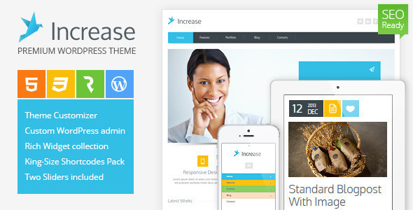 Download Increase  – Premium Business WordPress Theme Free