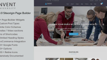 Download Invent - Education Course College WordPress Theme Free