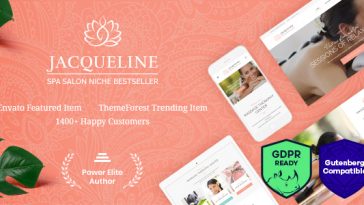 Download Jacqueline - Spa & Massage Salon WordPress Theme Free