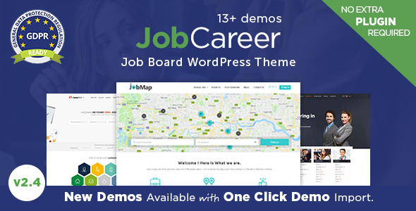 Download JobCareer v.4.9.6 – Job Board Responsive WordPress Theme Free