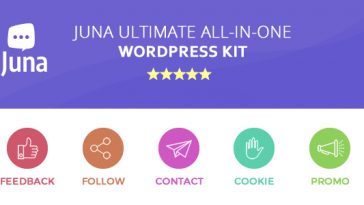 Download Juna Ultimate All-in-One, Feedback, Follow, Contact Form, Cookie, Promo Banner Wordpress Kit  - Free Wordpress Plugin
