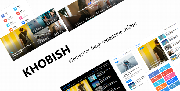 Download Khobish Blogging Package for Elementor Page Builder - Free Wordpress Plugin