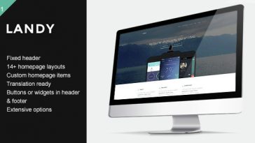 Download Landy - Clean & Sleek Landing Page Theme Free