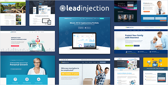 Download Leadinjection v.2.3.1 - Landing Page Theme Free