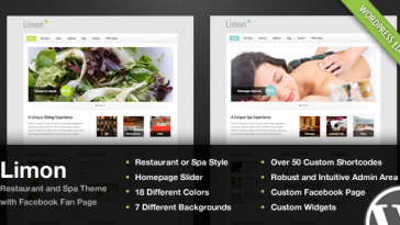 Download Limon - A Restaurant and Spa Wordpress Theme Free