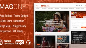 Download MagOne - Â­ Responsive Magazine & News WordPress Theme Free
