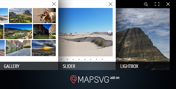 Download MapSVG.Gallery: gallery / slider / lightbox add-on for MapSVG WordPress mapping plugin - Free Wordpress Plugin