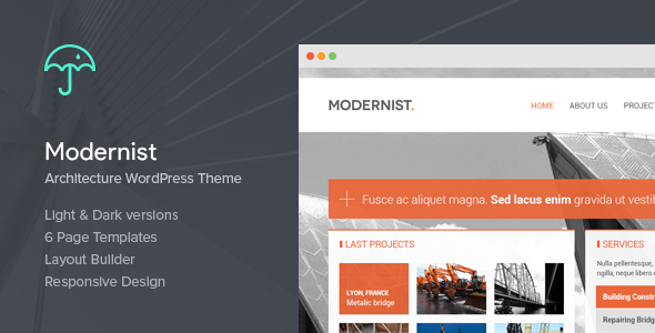 Download Modernist v.4.8 - Architecture&Engineer Wordpress Theme Free