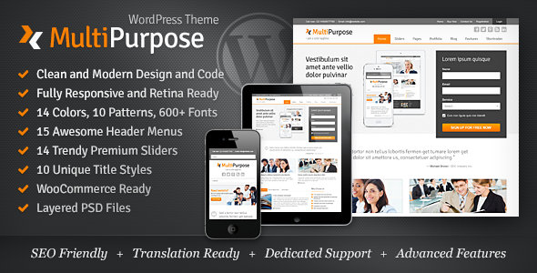 Download MultiPurpose v.4.0.1 - Responsive WordPress Theme Free