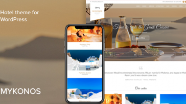 Download Mykonos Resort - Hotel Theme For WordPress Free