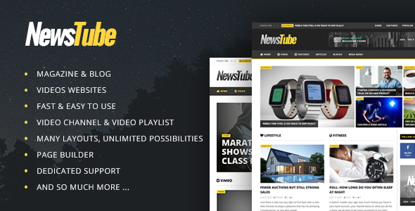 Download NewsTube - Magazine Blog & Video Free