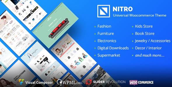 Download Nitro - Universal WooCommerce Theme from ecommerce experts Free