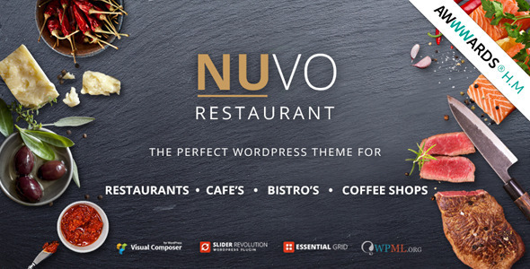 Download NUVO v.6.0.9 - Cafe & Restaurant WordPress Theme Free