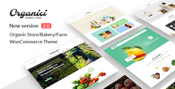 Download Organici - Organic Store & Bakery WooCommerce Theme Free