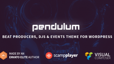 Download Pendulum v.5.4.7 - Beat Producers, DJs & Events Theme for WordPress Free