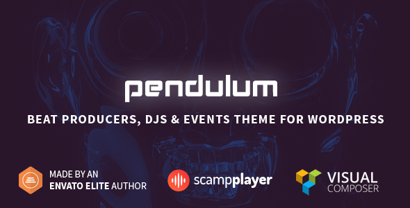 Download Pendulum v.5.4.7 - Beat Producers, DJs & Events Theme for WordPress Free