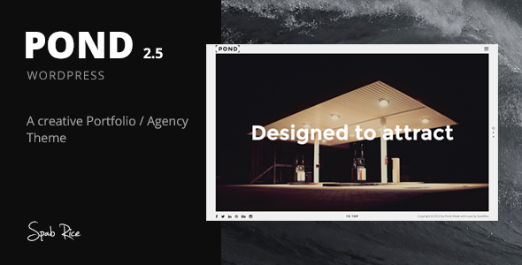 Download Pond v.4.4 - Creative Portfolio / Agency WordPress Theme Free