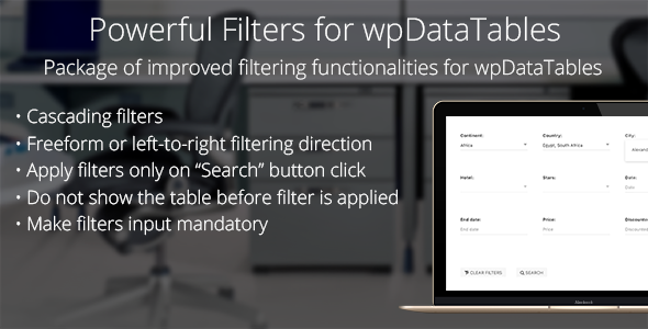 Download Powerful Filters for wpDataTables Cascade Filter for WordPress Tables - Free Wordpress Plugin