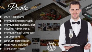 Download Pronto v.1.4.4 - Restaurant & Event Wordpress Theme Free