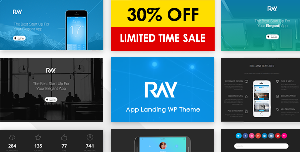 Download Ray v.1.0.5 – App Responsive WordPress Theme Free