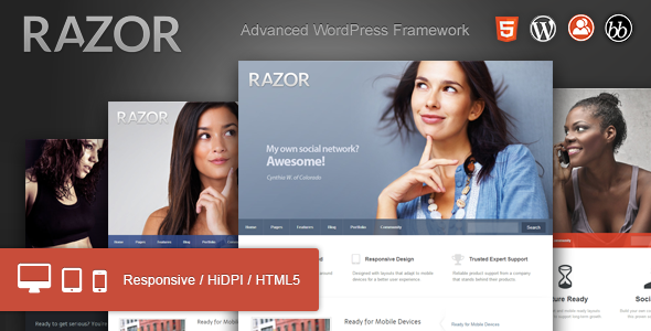 Download Razor - Cutting Edge WordPress Theme Free