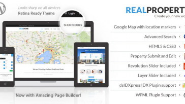 Download Real Property v.4.9.4 - Responsive Real Estate WP Theme Free