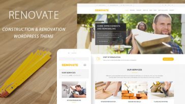 Download Renovate - Construction Renovation WordPress Theme Free
