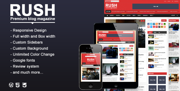 Download Rush v.1.0 - WordPress Blog & Magazine Theme Free