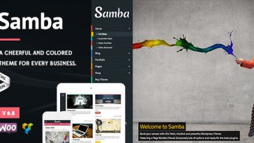 Download Samba - Colored WordPress Theme Free